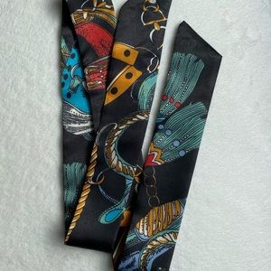 Skinny Scarf for Handbags, Hair Ties, Neck Scarf